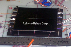 V-E Skins mounted on AI test panel for testing